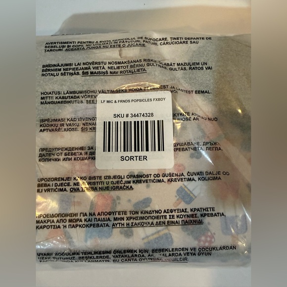 Loungefly Disney Mickey Mouse & Friends Popsicles Figural Crossbody Bag BNWT - Picture 7 of 7